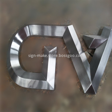 Prismatic Face Steel Metal Channel Letter Signs